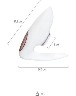 Стимулятор для пар SatisfyerPro 4 Couples,вакуум-волновой бесконтакт,силикон,белый, 19,5 см J2018-18-foto12
