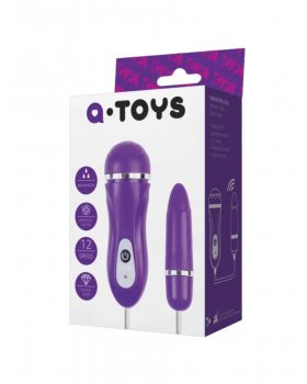 Виброяйцо TOYFA A-Toys Pelly , пластик, фиолетовый, 6,6см761009