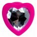 Анальная втулка ToDo by Toyfa Diamond Heart, силикон, розовая, 7 см, Ø 2 см, 18 г 357023