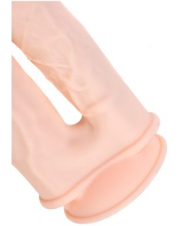 Фаллоимитатор для двойного проникновения RealStick Silicone Armie H, сайлекспан, 19 см 9420014-foto5