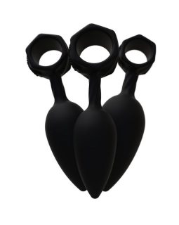 НАБОР АНАЛЬНЫХ ПЛАГОВ BATHMATE ANAL TRAINING PLUGS, СИЛИКОН, ЧЁРНЫЙ BM-V-AP-foto4