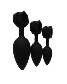 НАБОР АНАЛЬНЫХ ПЛАГОВ BATHMATE ANAL TRAINING PLUGS, СИЛИКОН, ЧЁРНЫЙ BM-V-AP-foto3