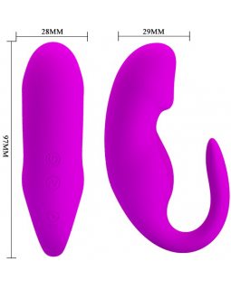 Вибратор для пары с пультом д/у Pretty Love BI-014482W-foto4