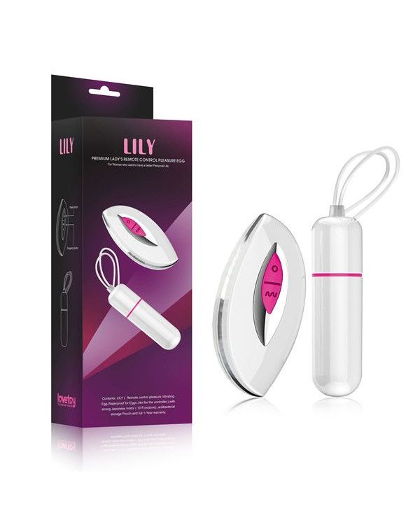 Вибропуля с дистанционным пультом управления Lily 10025
