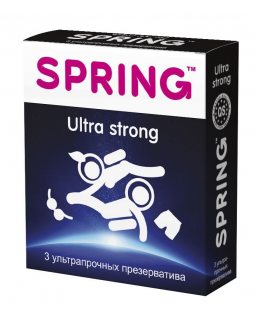 Презервативы SPRING ULTRA STRONG - ультра прочные, №3,  ШТ (цена за упак)