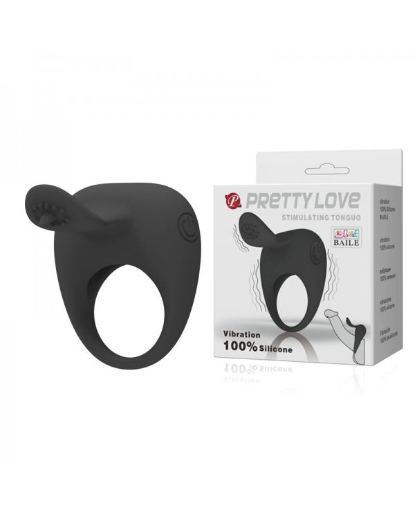 Силиконовое эрекционное кольцо Pretty Love Stimulating Tonguo BI-210135