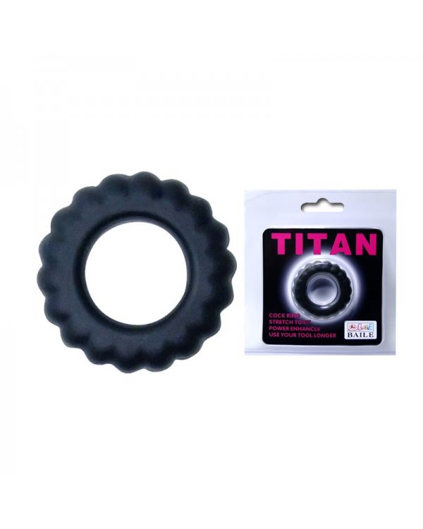Силиконовое эрекционное кольцо TITAN BI-210145