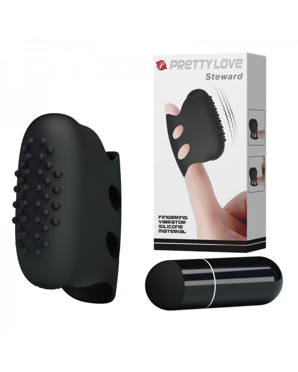 Вибро-насадка на пальчик PrettyLove Steward BI-014438
