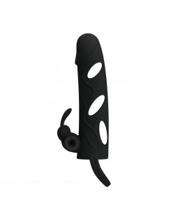 Силиконовая насадка Pretty Love с клиторальным стимулятором BI-026216-foto3