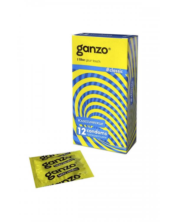 ПРЕЗЕРВАТИВЫ "GANZO" CLASSIC №12 (классические с обильной смазкой), цена за 1 шт