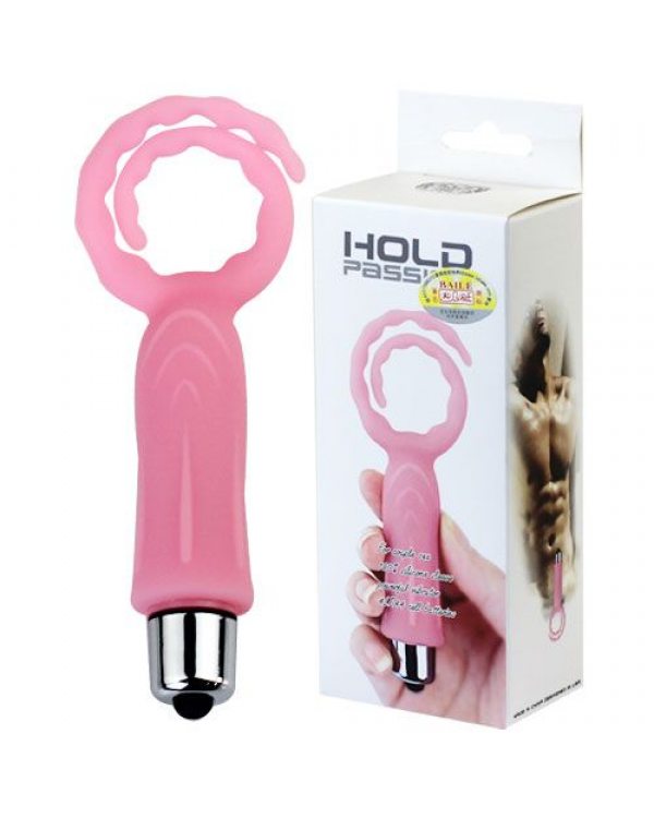 Вибратор  c кольцом Hold PassionBI-014128