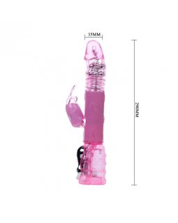 Вибратор Verve rabbit с клиторальной стимуляцией и ротацией BW-020535R-foto4