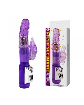 Вибратор c ротацией и клиторальной стимуляцией BW-037201