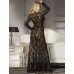 Delicate Lace Long Sleepwear Gown R80497-1P арт-7992