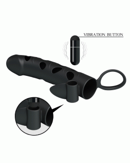 Силиконовая насадка Pretty Love с клиторальным стимулятором BI-026215 Арт-8026-foto4