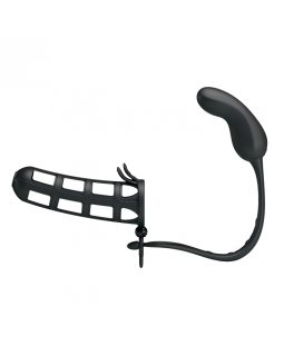 Силиконовая насадка Pretty Love с анальным вибростимулятором BI-026231-foto6