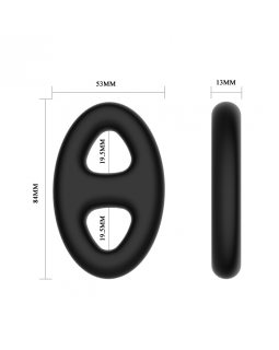 Силиконовое эрекционное кольцо Crazy Ball BI-210184-foto2