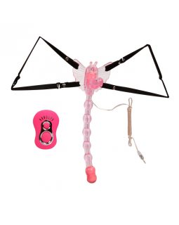 Клиторальная бабочка с анальной вибро-цепочкой 035011-foto2