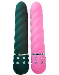 Мини-вибратор со стразами 117мм*25мм ER-10015-foto4