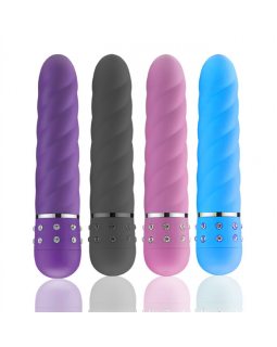 Мини-вибратор со стразами 117мм*25мм ER-10015-foto2