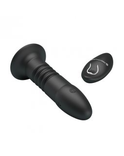 Анальный вибростимулятор с режимом фрикции и пультом д/у BI-014595w-foto2