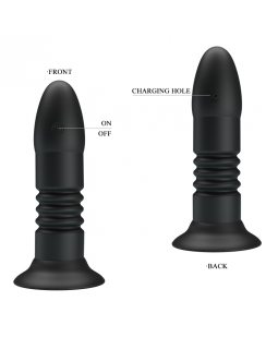 Анальный вибростимулятор с режимом фрикции и пультом д/у BI-014595w-foto3