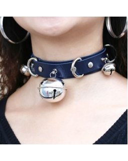 Ошейник с металлическими бубенцами цвета в ассортименте-foto2