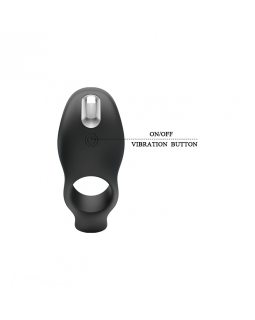 Эрекционное кольцо со стимуляцией клитора и зоны ануса BI-210198-foto2