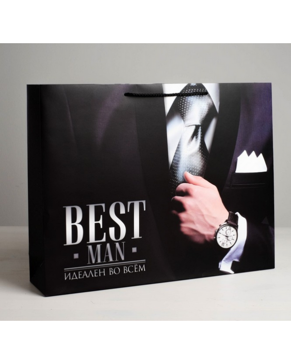 Пакет ламинированный горизонтальный Best man, ML 27 × 23 × 8 см
