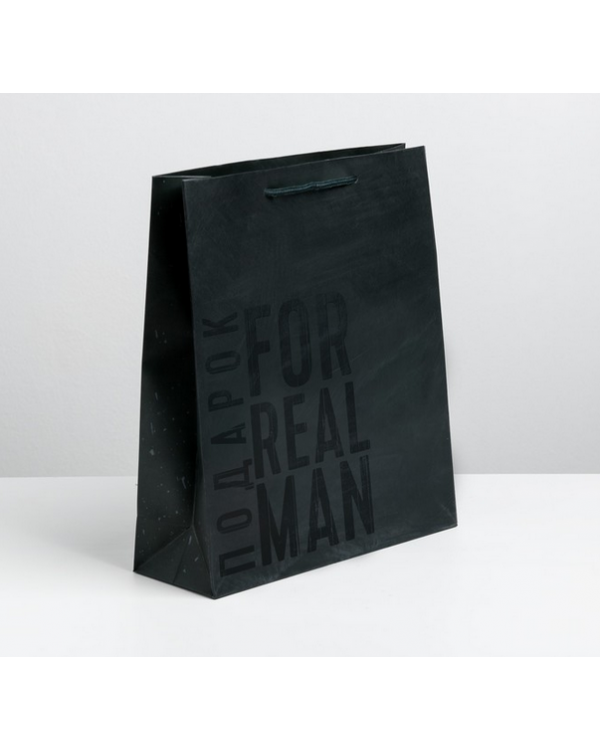 Пакет ламинированный вертикальный «Мужская воля», M 26 × 30 × 9 см