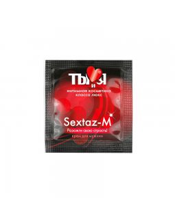 "Sextaz-M" M9 пробник крем для мужчин серии "Ты и я" с возбуждающим эффектом,  1,5г, LB-70020t
