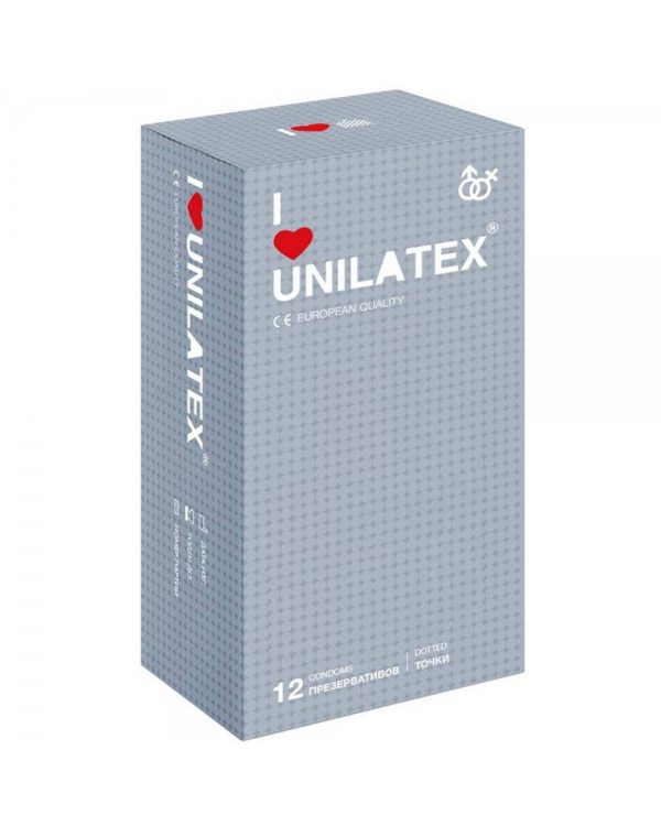 Презервативы Unilatex №15 точки, цена за 1 шт