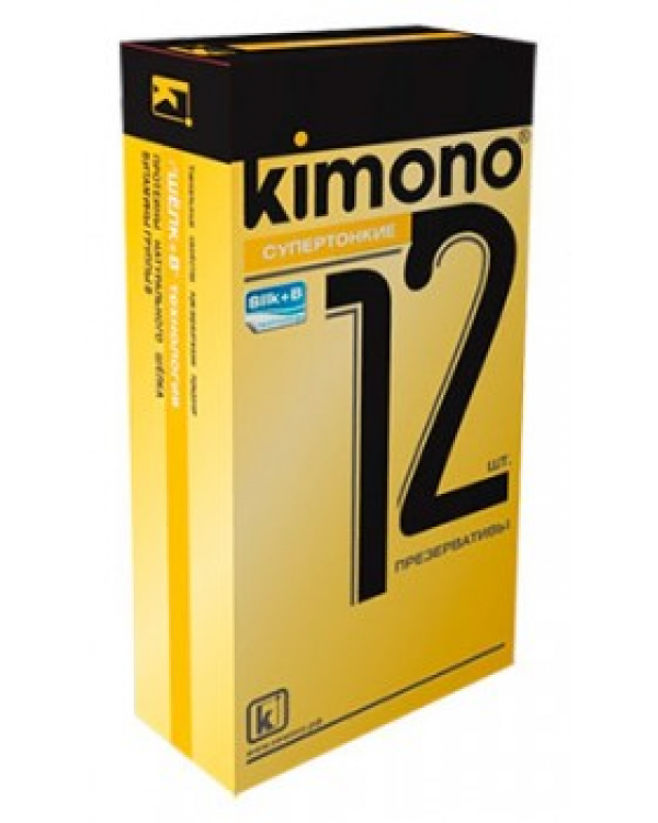 ПРЕЗЕРВАТИВЫ KIMONO (супертонкие) 12 шт, цена за 1 шт