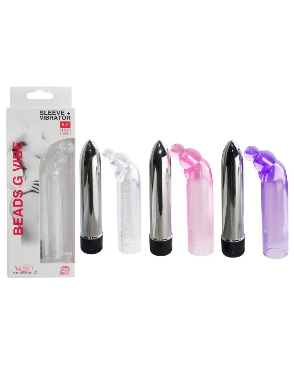 Вибратор с гелевой насадкой Beads G Vibe 22004
