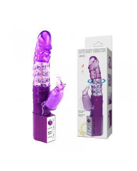 Вибратор с ротацией и стимуляцией клитора BW-004106SY