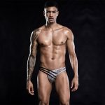 Трусы-бикини мужские эластичные с узлом - 7269