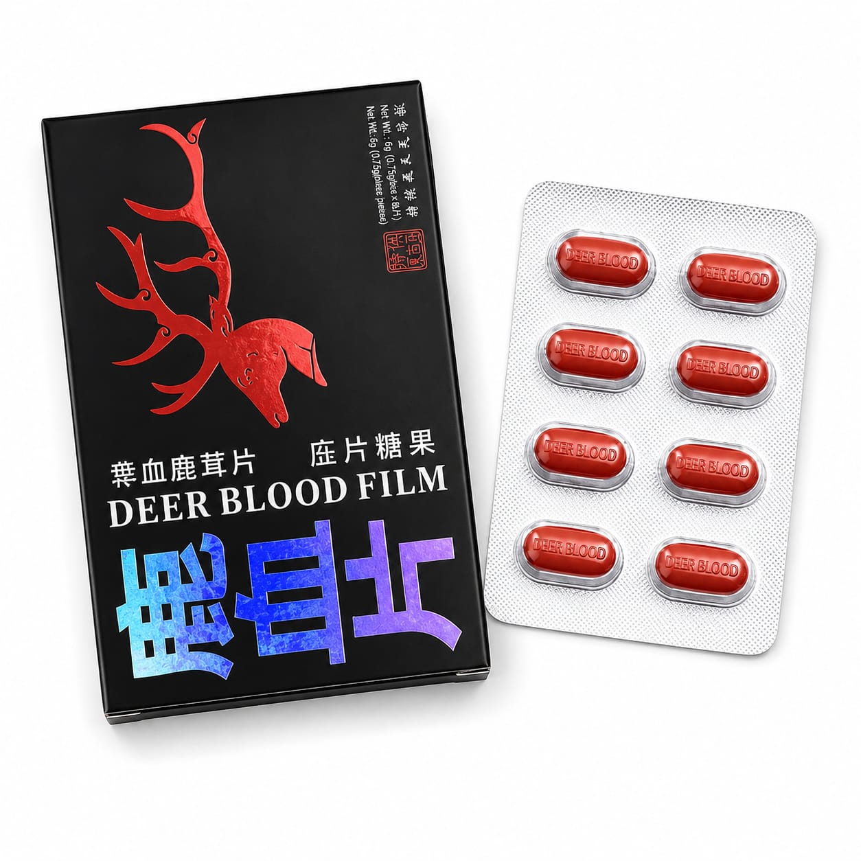 Таблетки Deer Blood Film 5000 мг 8 таб/уп, цена за 1 таб