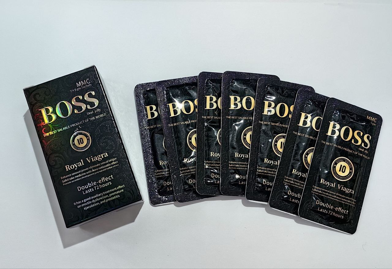 Boss - оральный гель для мужчин 7 шт/уп *5 mg цена за 1 шт