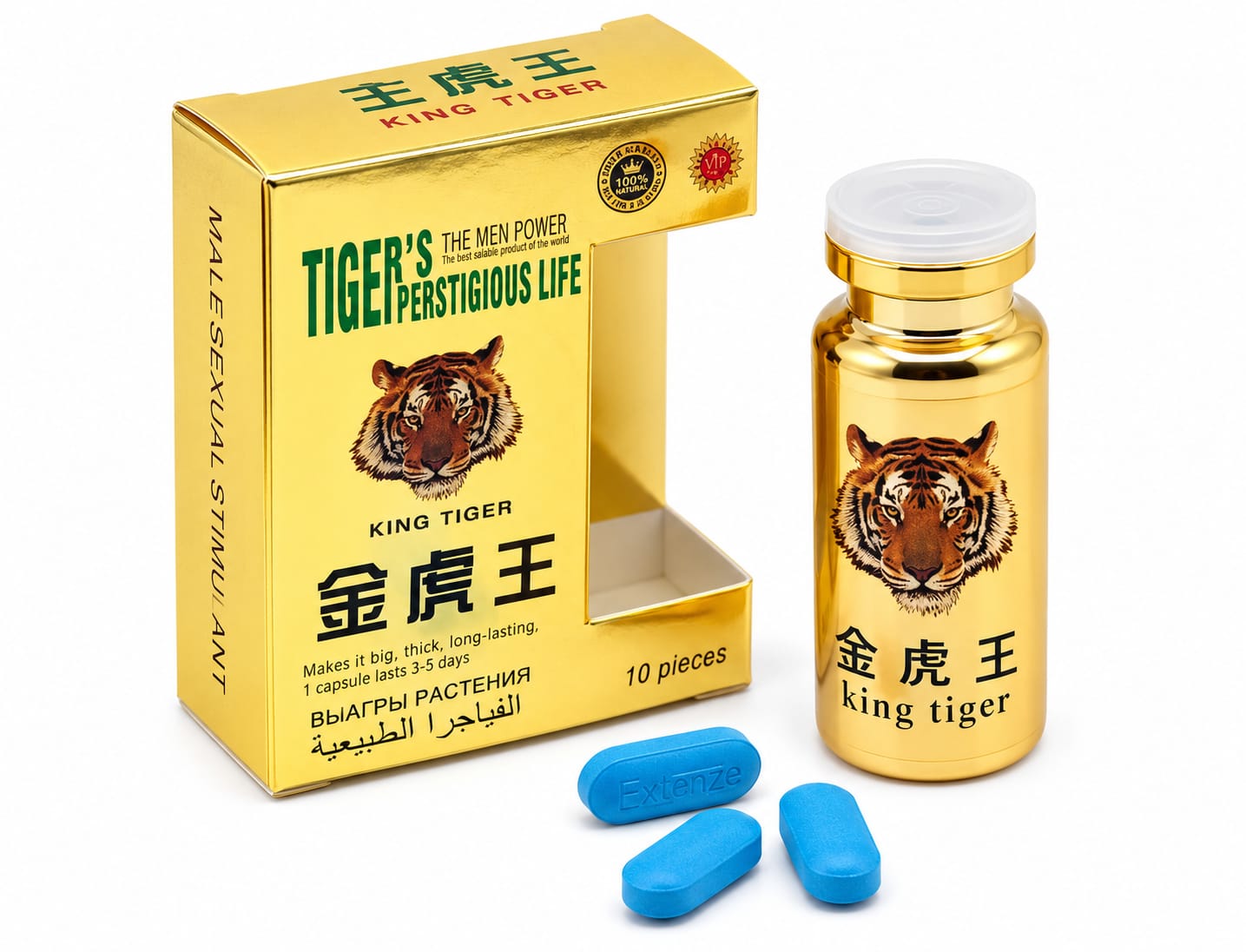 Таблетки для мужчин Tigers Prestigious Life 10шт/уп