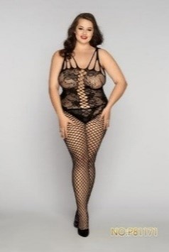 Комбинезон кэтсьюит black free size P81171