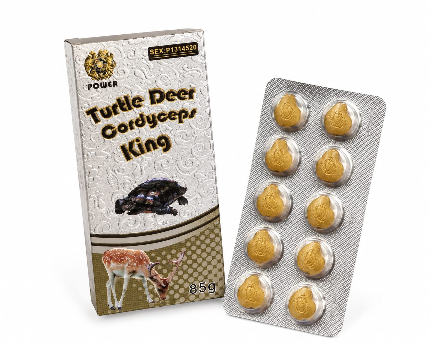 Таблетки Turtle Deer Cordyceps King (10 таб/уп) цена за упак