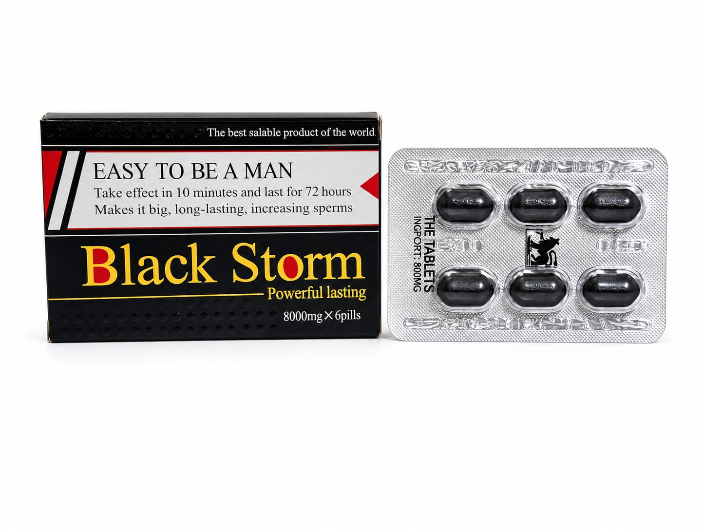 Black Storm 8000mg/6 шт цена за 1 таб