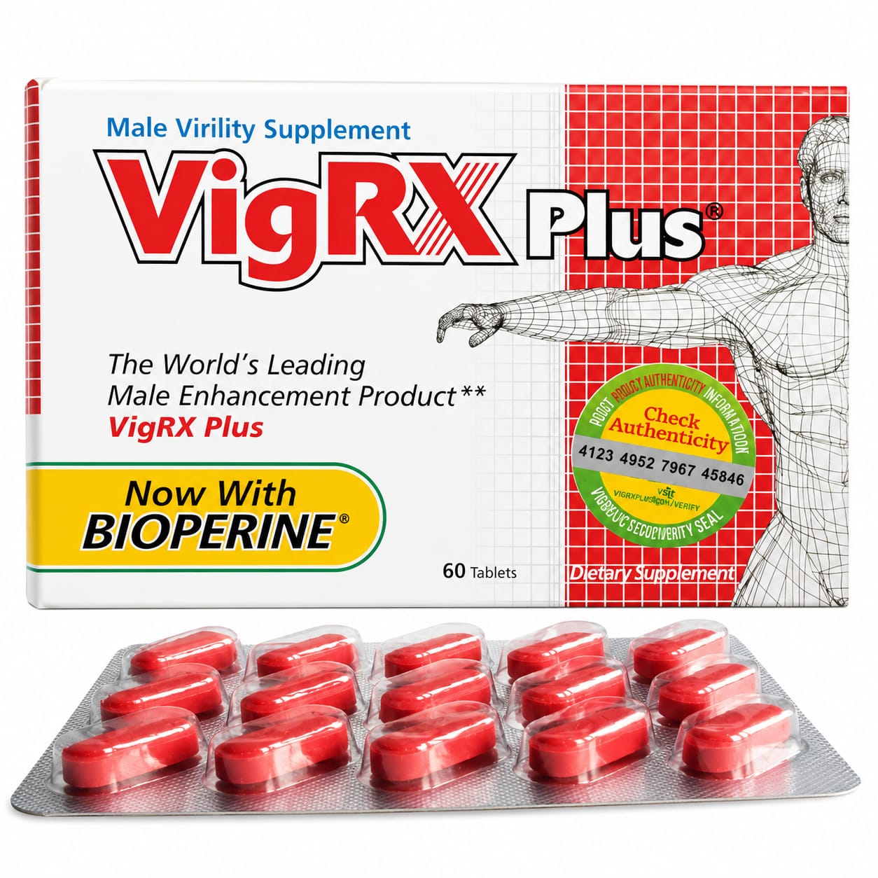 VigRX Plus (60 шт/уп) цена за пластинку