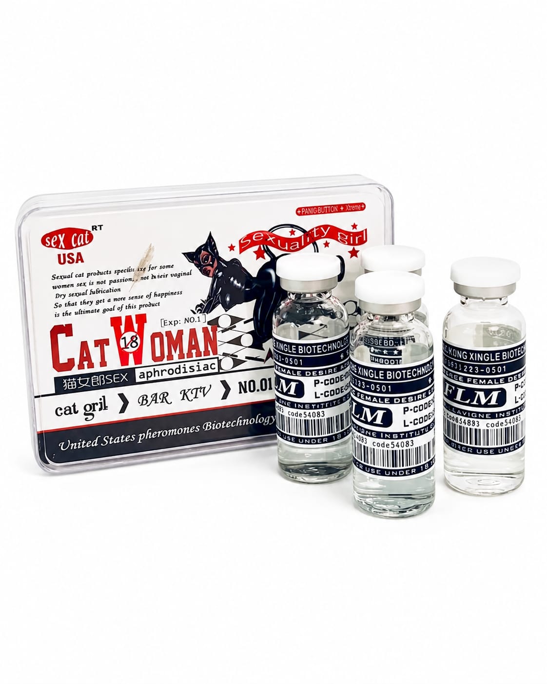 Капли для женщин Cat Woman 4 флакона/уп, цена за 1 фл.