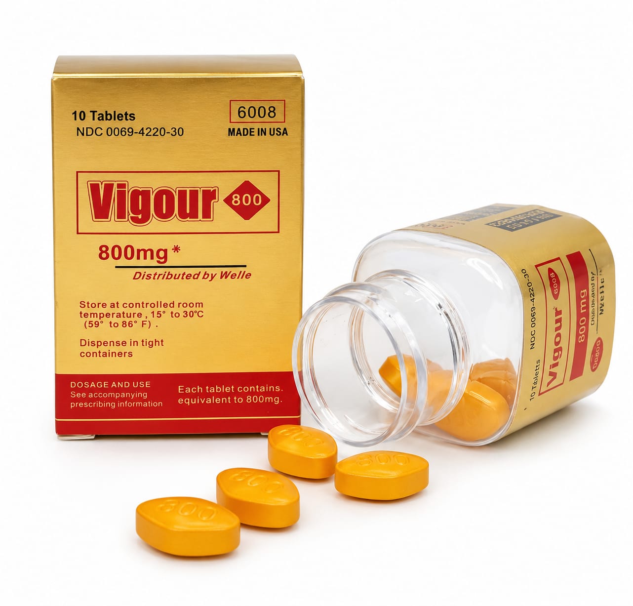 Vigour 800 mg -  возб. таблетки для мужчин (10 шт/уп) цена за 1 шт