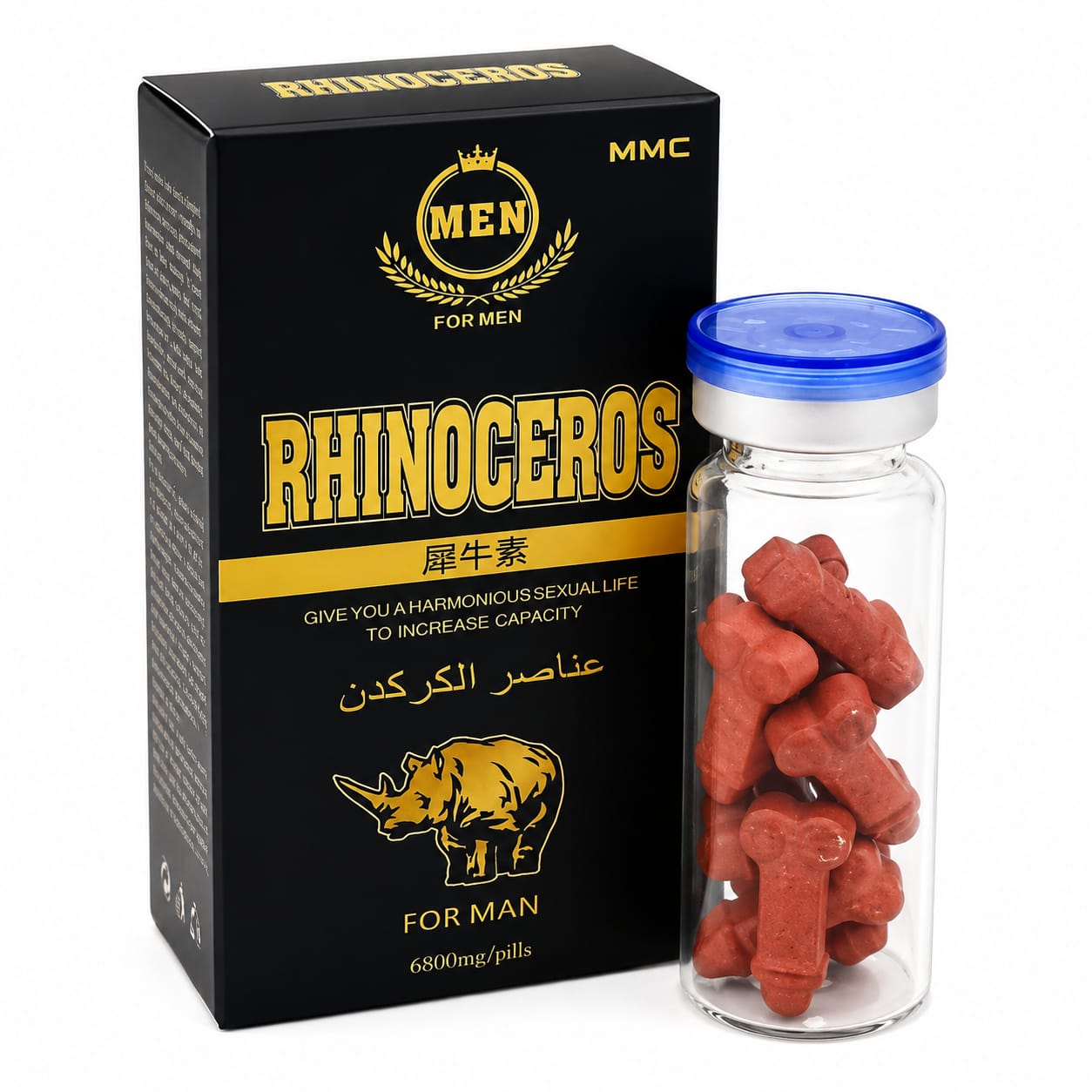 Таблетки Rhinoceros 6800 mg 10 таб/уп, цена за 1 таб