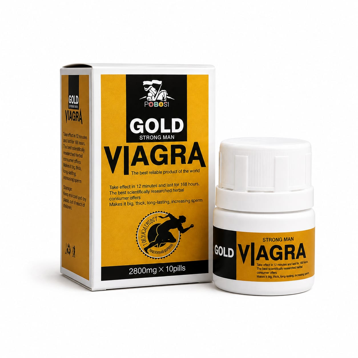 Gold Viagra strong man 2800mg -10 plis