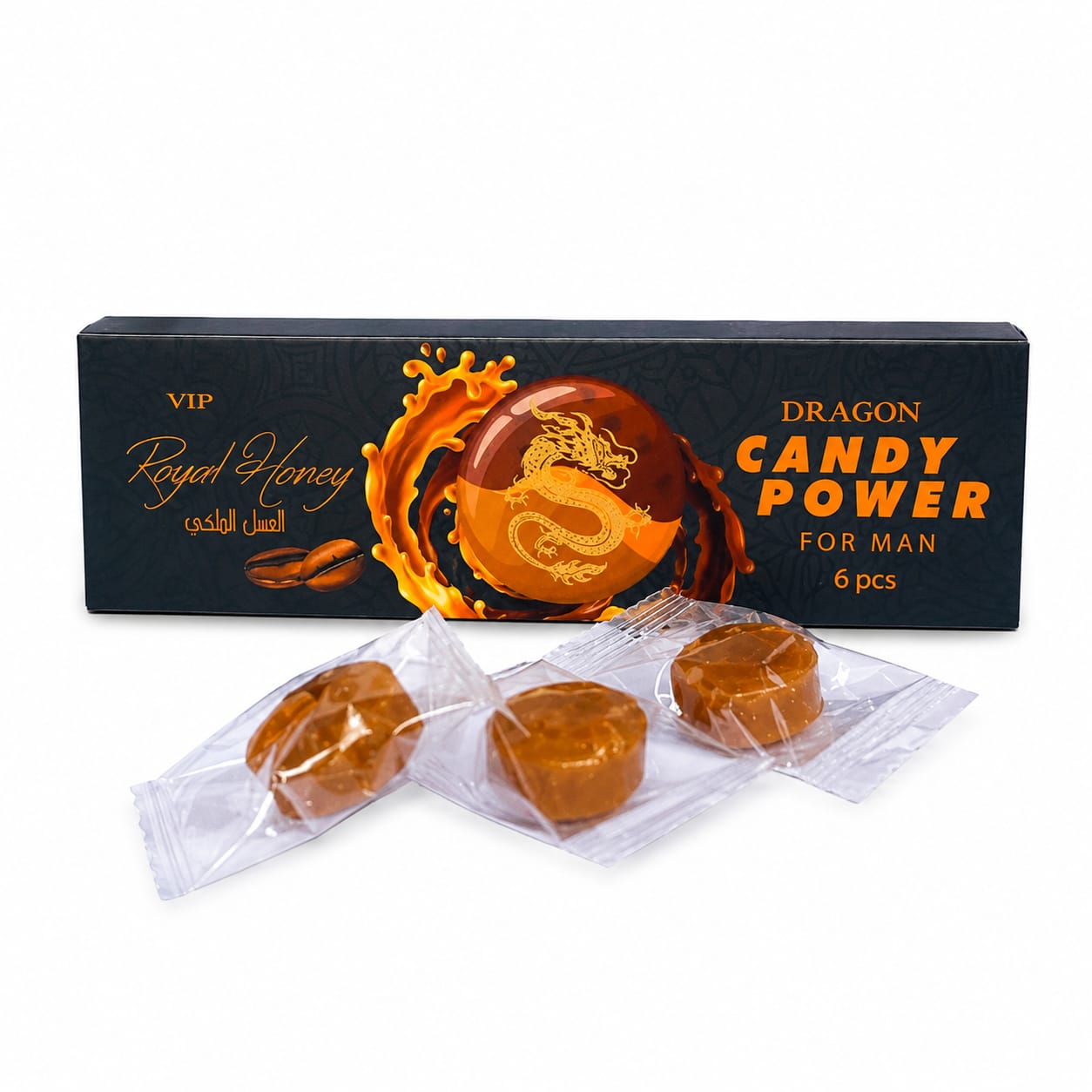 Dragon Candy Power VIP Royal Honey для мужской силы 6 шт упк цена за 1 упак