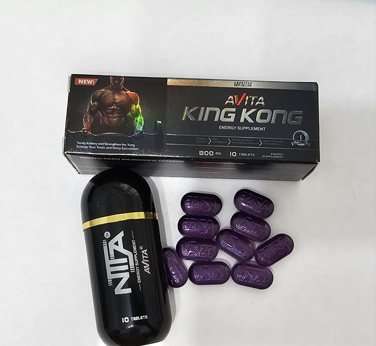 Таблетки King kong Avita 800mg 10таб/уп, цена за 1 таб